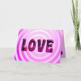 Hypnotic Kärlek Valentines day-hälsningskort Helgkort