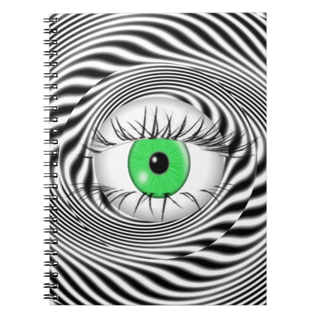 HYPNOTIC ÖGA - HYPNOTIST ANTECKNINGSBOK (Framsidan)