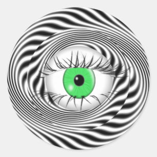 HYPNOTIC ÖGA - HYPNOTIST RUNT KLISTERMÄRKE