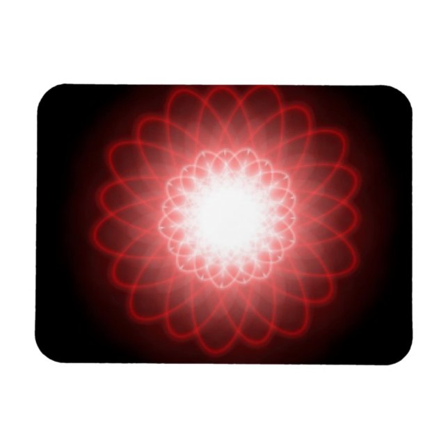 Hypnotic Red Spiral Magnet (Horisontell)
