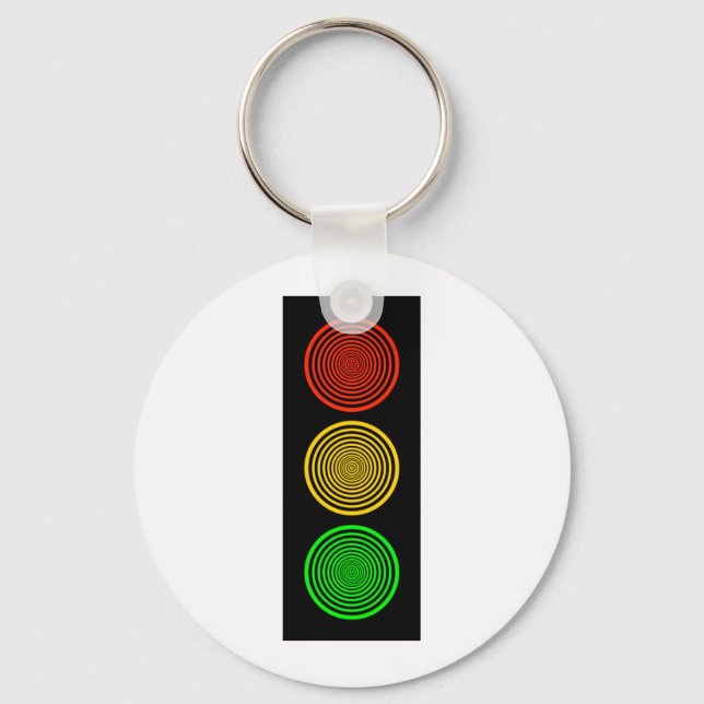 Hypnotic Stoplight Nyckelring (Framsida)