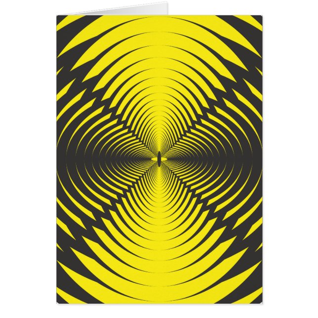 Hypnotidisk disk hälsningskort (Framsidan)