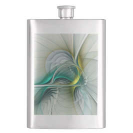 Hypnotis Abstrakt Golden Turcos Teal Fractal Fickplunta