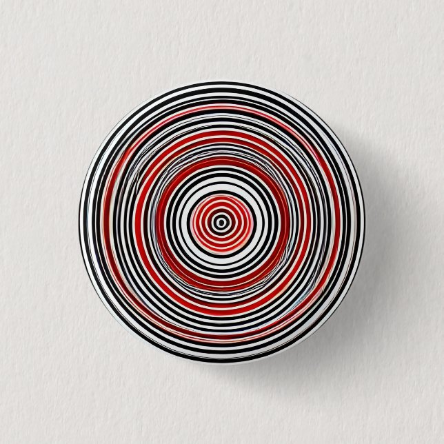 Hypnotis Circles 3 CM Round Badge Knapp (Framsida)