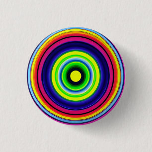 Hypnotis Circles 3 CM Round Badge Knapp