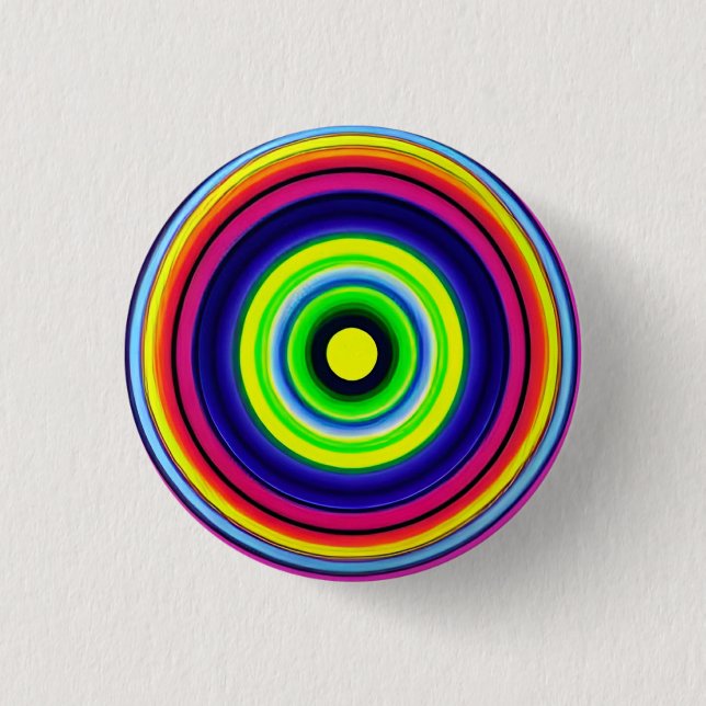 Hypnotis Circles 3 CM Round Badge Knapp (Framsida)