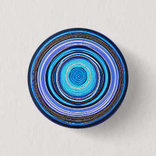 Hypnotis Circles 3 CM Round Badge Knapp