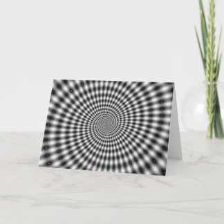 Hypnotisera optisk Illusion Spiral Kort