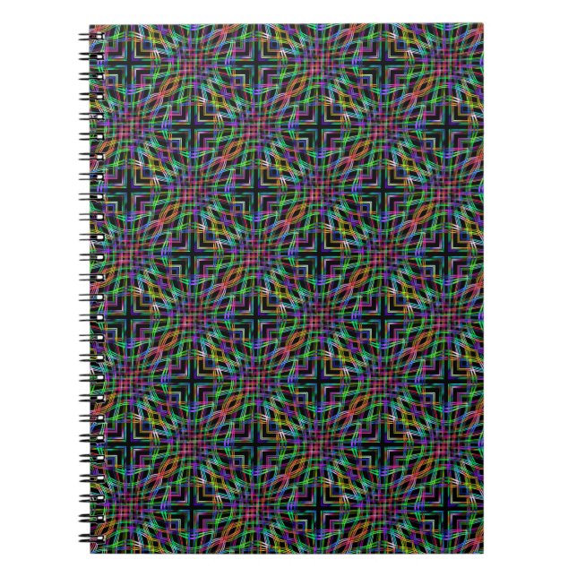 hypnotisera vågar i den bärbara datorn färg anteckningsbok (Framsidan)