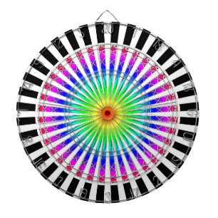 Hypnotisk blomma darttavla