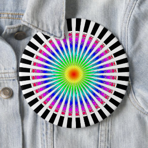 Hypnotisk blomma knapp