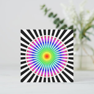 Hypnotisk blomma kort