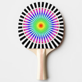 Hypnotisk blomma pingisracket