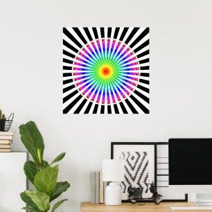 Hypnotisk blomma poster