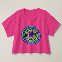 Hypnotisk Crop Top T Shirt