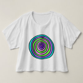 Hypnotisk Crop Top T Shirt