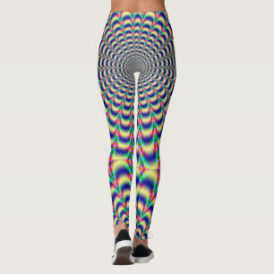 Hypnotisk designdamasker leggings