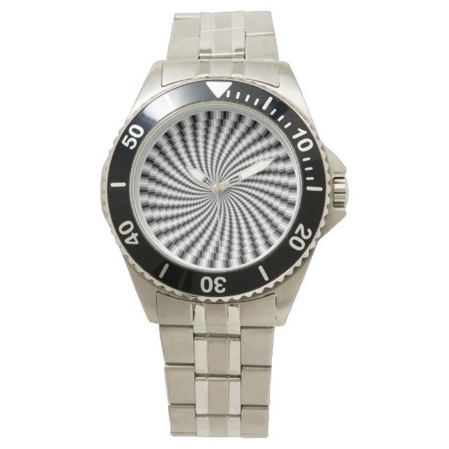 hypnotisk disk spiral armbandsur (Framsida)