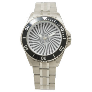 hypnotisk diskettspiral armbandsur