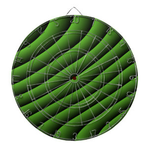 Hypnotisk Grönt Vågigt Linjer Dart Board Darttavla