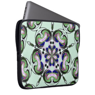 Hypnotisk konstnärlig laptop sleeve