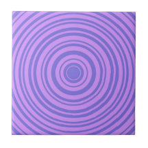Hypnotisk lila blå cirkel geometriskt mönster