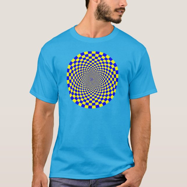 Hypnotisk optisk illusion t-shirt (Framsida)