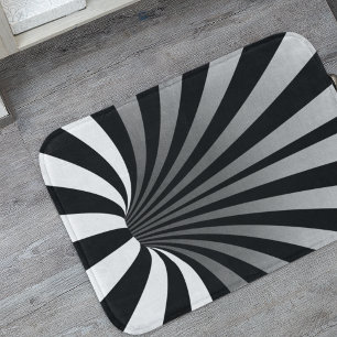 Hypnotisk optisk Illusion Trippy Spiral Vortex Badrumsmatta