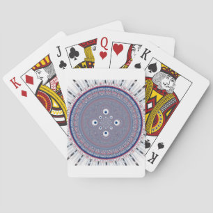Hypnotisk symmetri: Abstrakt Geometric Art Casinokort