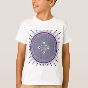 Hypnotisk symmetri: Abstrakt Geometric Art T-shirt