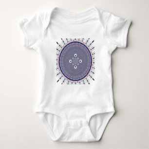 Hypnotisk symmetri: Abstrakt Geometric Art Tee Shirt