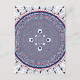 Hypnotisk symmetri: Abstrakt Geometric Art Vykort