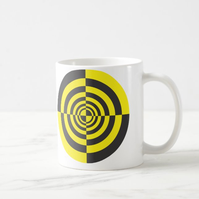 Hypnotiska cirklar kaffemugg (Höger)
