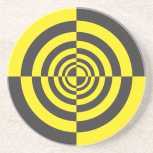 Hypnotiska cirklar underlägg sandsten