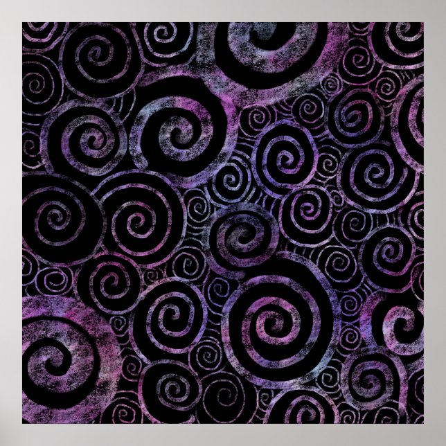 Hypnotiska regnbågsnurrar poster (Framsidan)