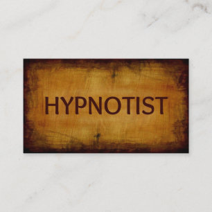 Hypnotist Antique Wood Grain Visitkort
