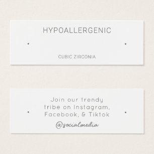 Hypoallergent judiskt Visning-kort Litet Visitkort