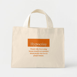 Hypocrisy Bag Mini Tygkasse