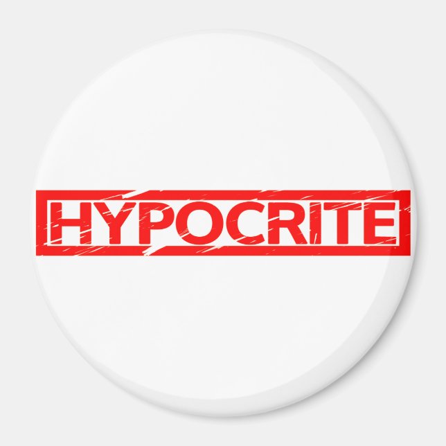 Hypocrite Frimärke Magnet (Framsidan)