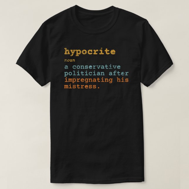 Hypocrite Pro Chockerande Reproduktiva Höger T Shirt (Design framsida)