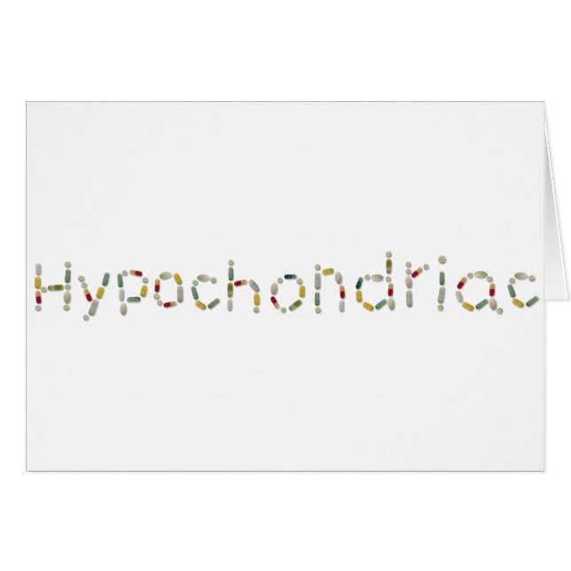 hypokondriell hälsningskort (Framsidan Horizontal)