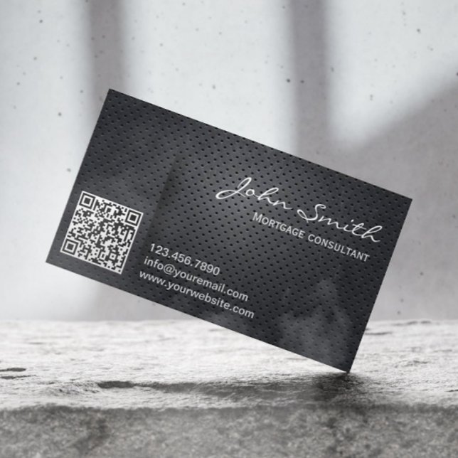 Hypotekslån Agent Metall QR-kod Visitkort (Skapare uppladdad)