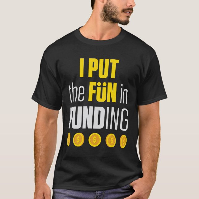 Hypotekslåneansvarig jag ställde Roligten i finans T Shirt (Framsida)