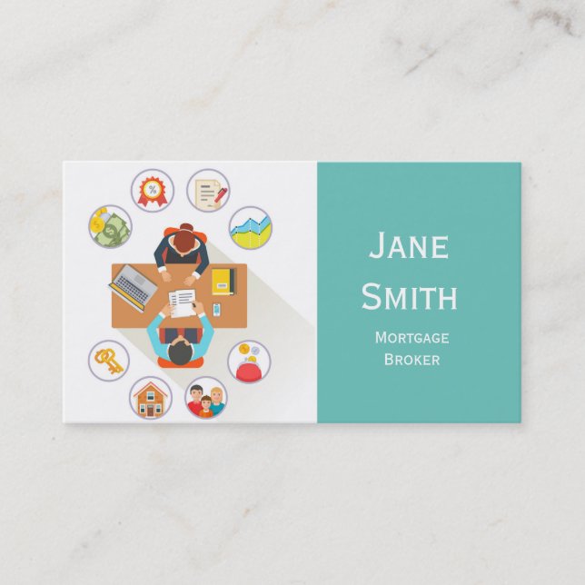 Hypotekstjänster, hypoteksförmedlarbanktjänster visitkort (Framsida)