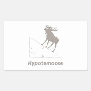 Hypotemoose Math Geek Rektangulärt Klistermärke
