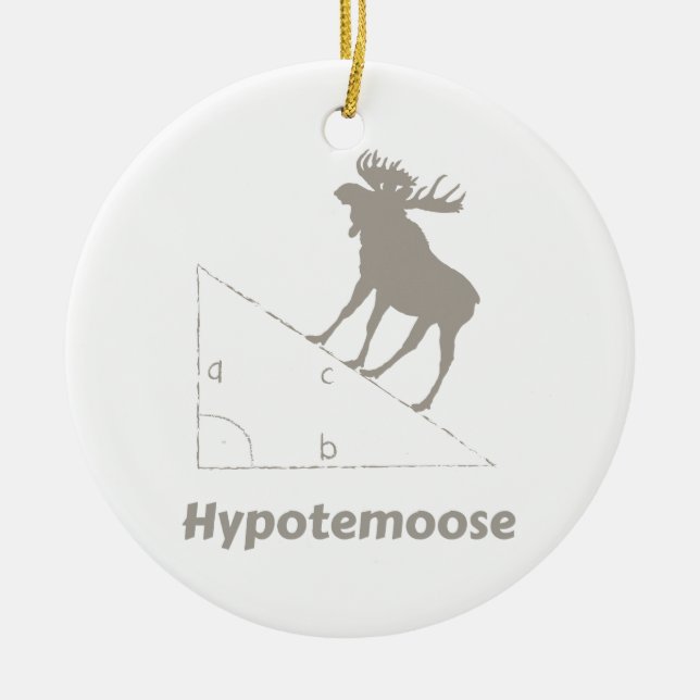 Hypotemoose MathGeek Julgransprydnad Keramik (Framsidan)