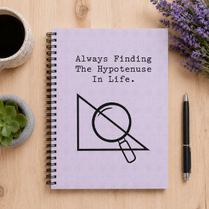 Hypotenusanpassare Mat Geek Geometri Älskare Rolig Anteckningsbok