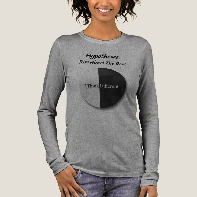 "Hypoteser: Stig upp över de andra: motivations-  T Shirt (Framsida)