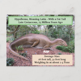 Hypsibema - dinosaur - Inlärningskort Vykort