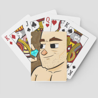 Hyrd hjälp som leker kort spel kort